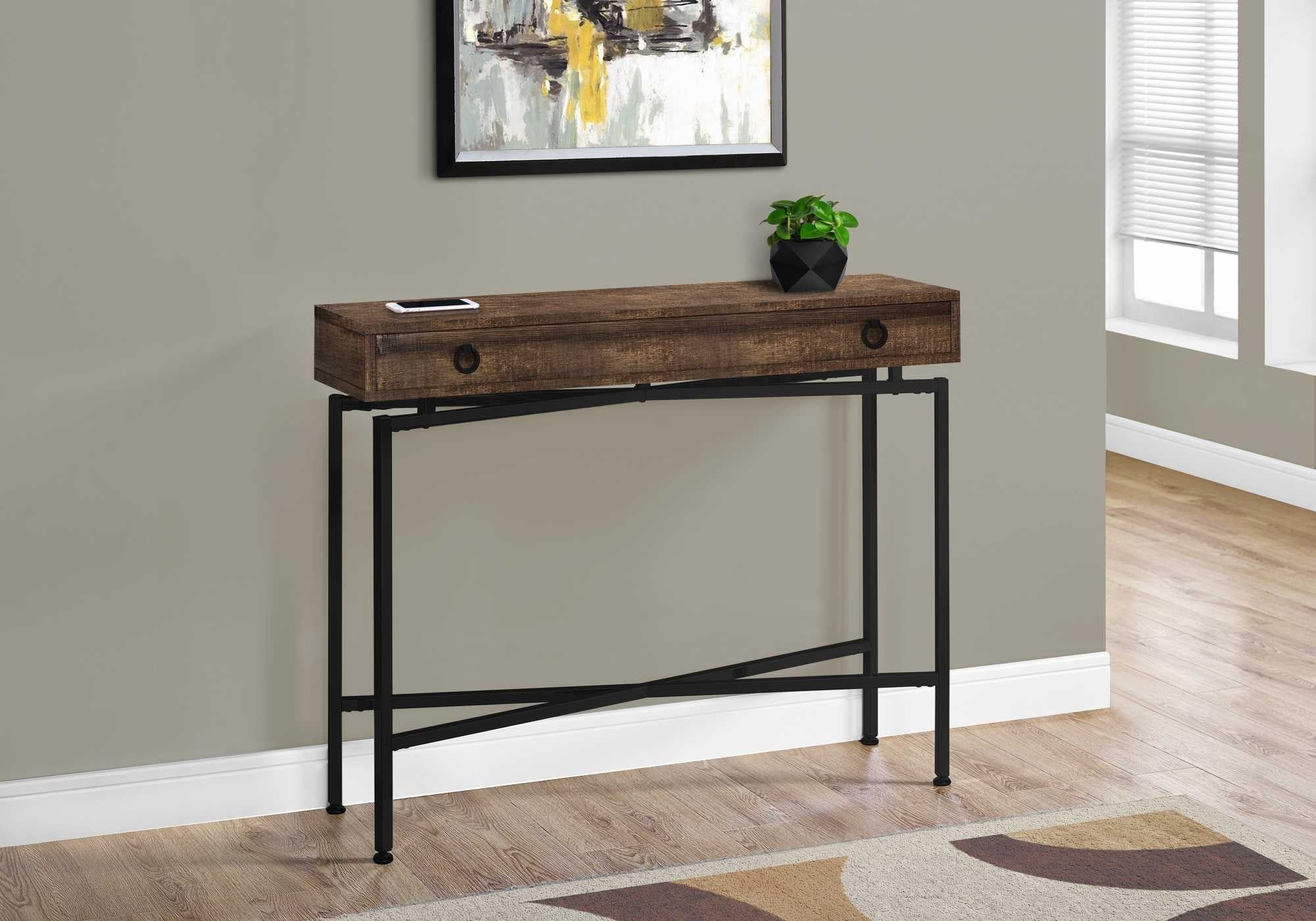 32.5" Particle Board Accent Table With Black Legs - Walmart.com with Homeroots 32.5" Particle Board Accent Table With Black Legs