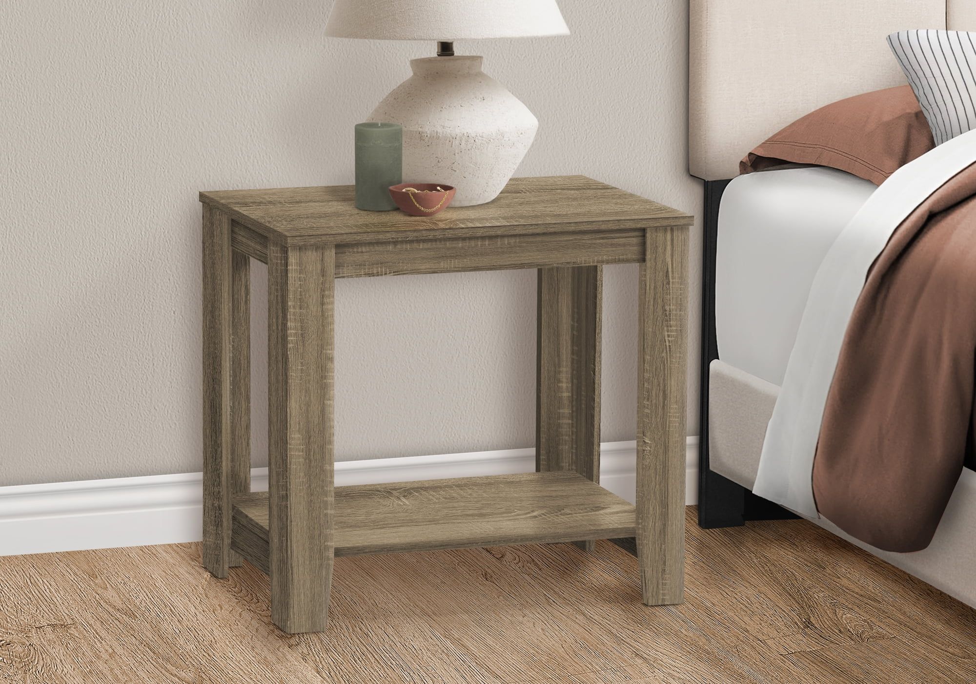 Accent Table Side End Nightstand Lamp Living Room Bedroom Laminate ... with The Enduring Charm of Brown Accent Tables Elevating Your Home Decor