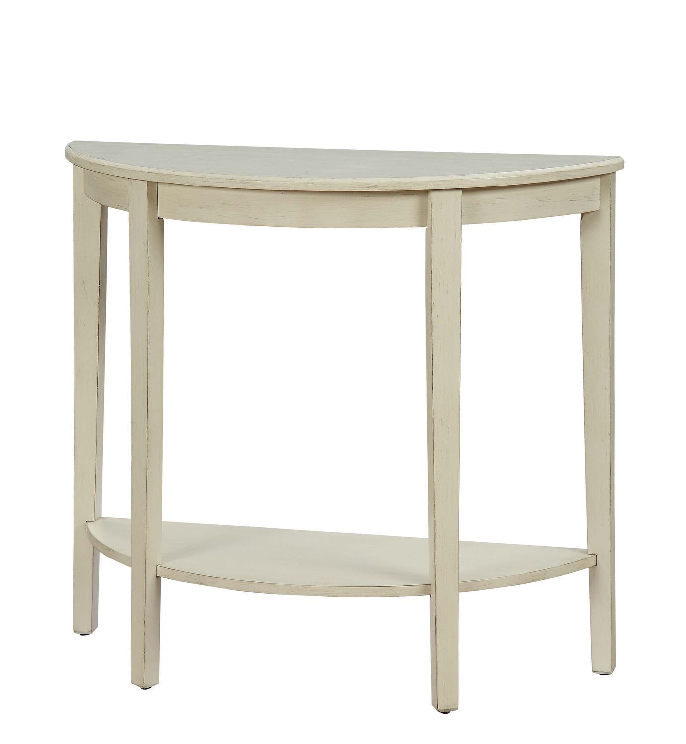 Acme Justino Ii Console Table In Antique White | Walmart Canada inside Justino Ii Console Table - Black