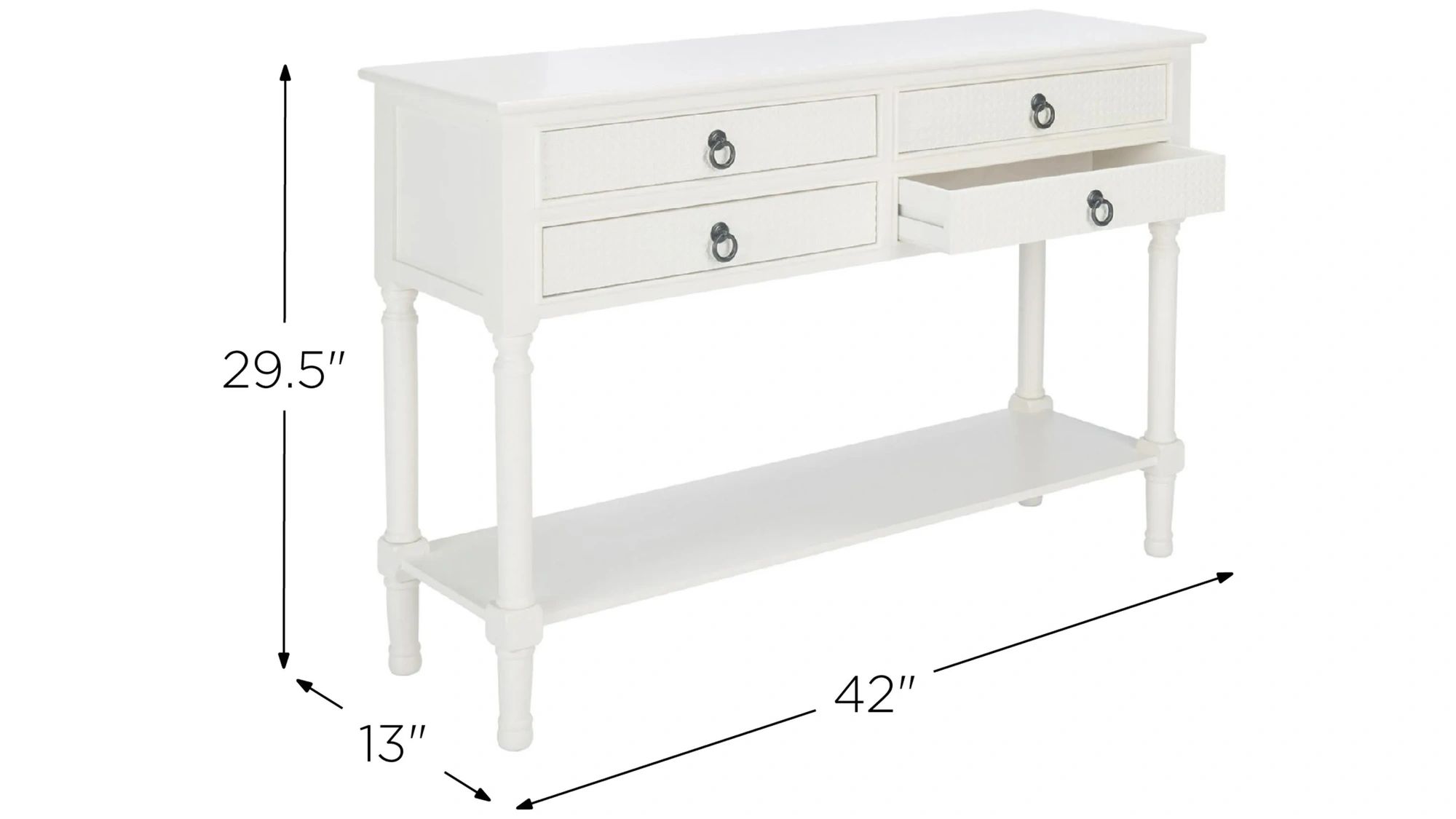 Aiden Console Table | Raymour &amp;amp; Flanigan intended for Unlocking the Potential of Your Aiden 3 Drawer Console Table Amh6502B