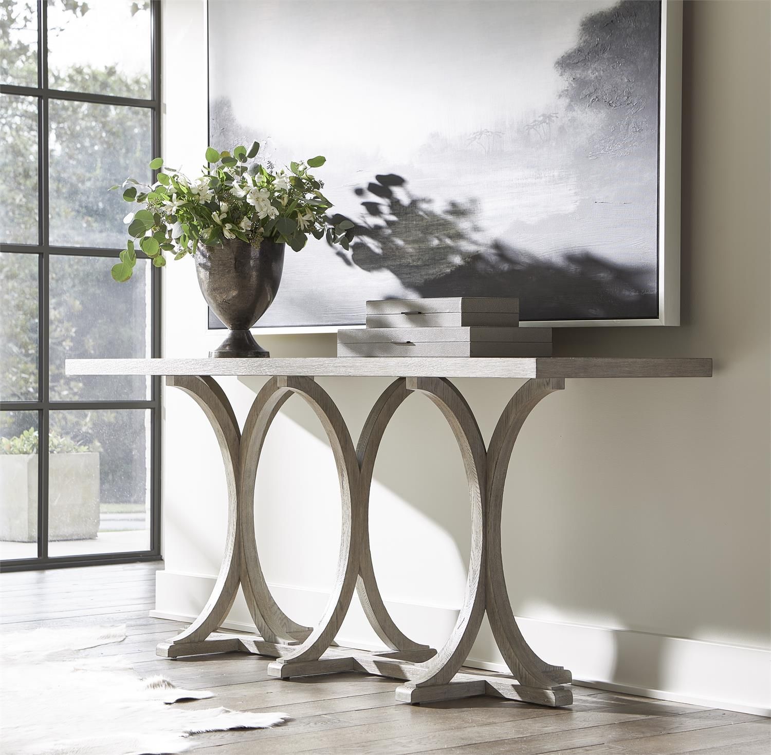 Albion Console Table with Beyond Furniture Albion Chestnut Console Tables as Statement Pieces