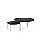 Amazon.com: Amisco Drew 24&amp;quot; And 36&amp;quot; Round Coffee Table Set - Basalt Tfl ... inside Amisco Drew 36&amp;quot; Round Nesting Table Set, 2, Basalt Tfl / Black Metal