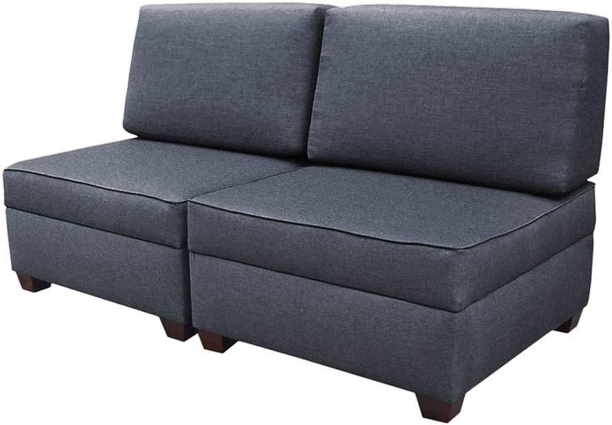 Amazon.com: Duobed Sofa Bed 36&Quot; Storage Ottomans, 36 Inch, Blue : Home ... inside Choosing the Right Sofa Bed The Duobed Storage Sofa Bed in Flint