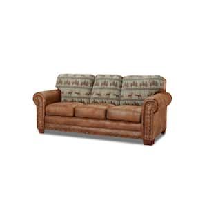 American Furniture Classics Sierra Lodge 88 In. Brown/Rust Microfiber 4 ... in What to Know Before Investing in the Sierra Lodge Microfiber Sleeper Sofa