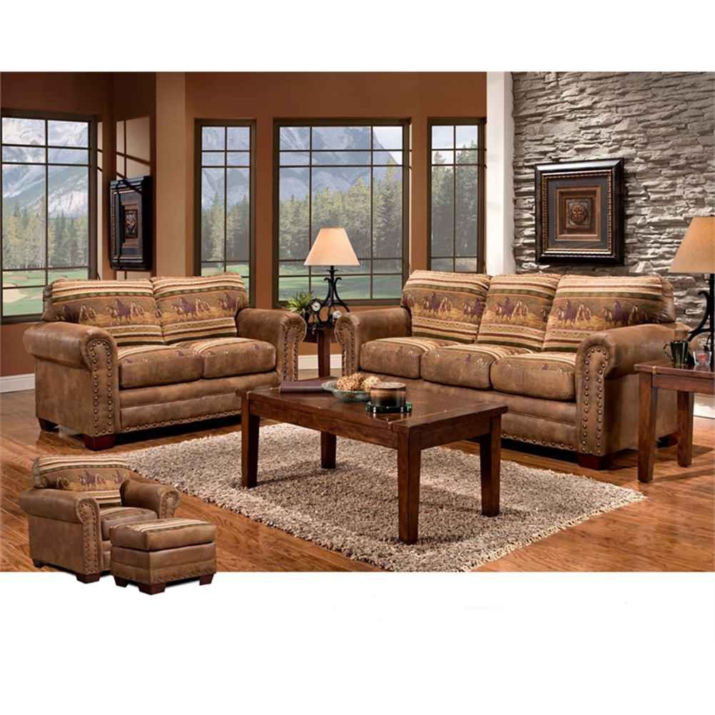 American Furniture Classics Wild Horses 88&amp;quot; Microfiber Sleeper Sofa In ... for American Furniture Classics Wild Horses 88&amp;quot; Microfiber Sleeper Sofa In Brown