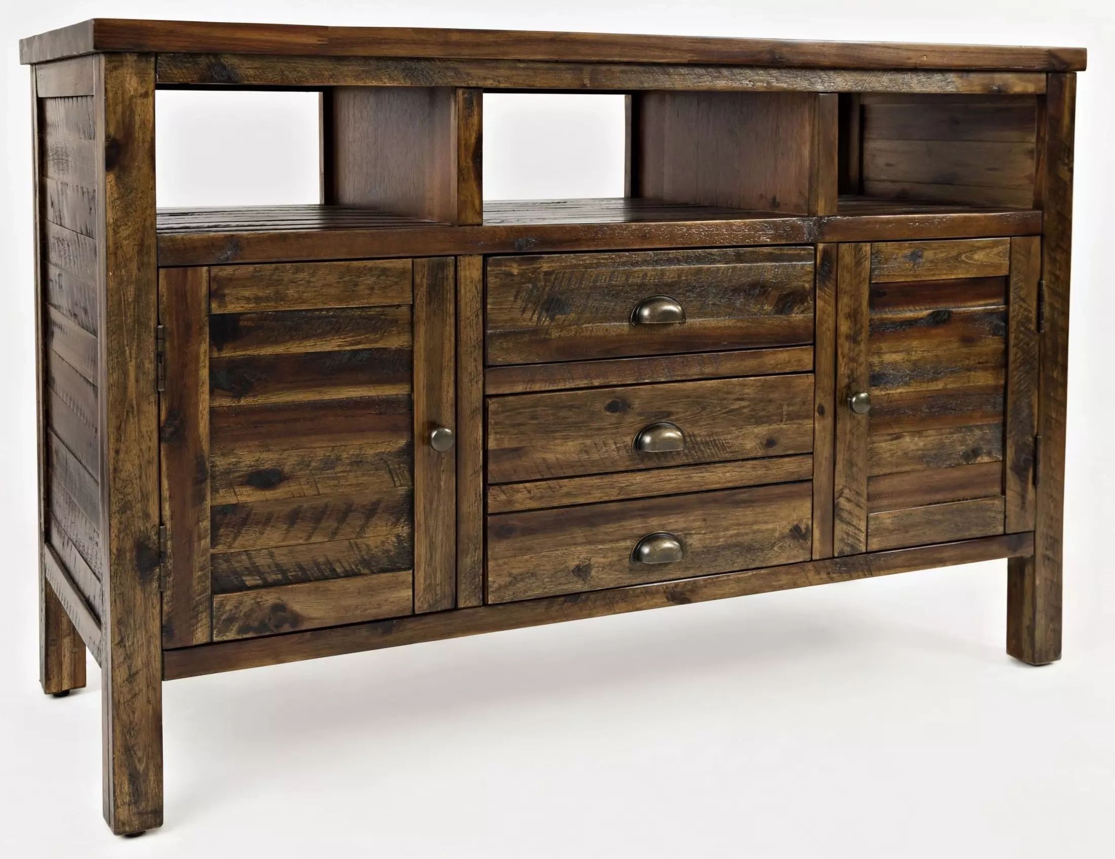 Artisan's Craft 50" Dakota Oak Media Console From Jofran | Coleman ... intended for A Deep Dive into the Design and Functionality of the Dakota Oak Craft Console