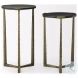 Atticus Black Wood And Antiqued Gold Metal Nesting Accent Table Set Of 2 From Mercana Furniture ... inside Atticus Black Wood And Antiqued Gold Metal Nesting Accent Tables, Set Of 2