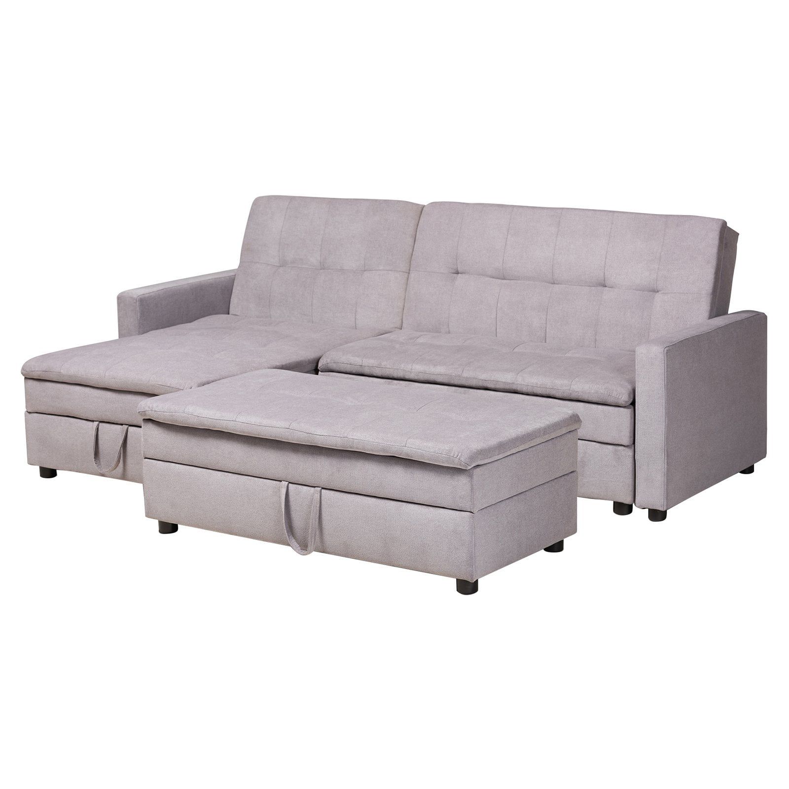 Baxton Studio Noa Modern And Contemporary Light Grey Fabric Upholstered ... throughout Modern Light Grey Fabric Upholstered Left Facing Storage Sectional Sleeper Sofa