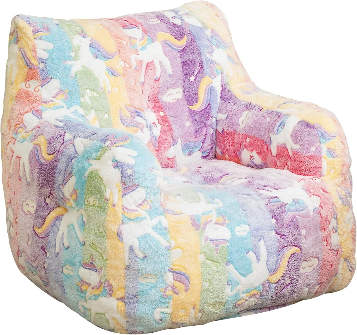 Bean Bag Chair, Bean Bag Sofa Chair With Armrests Stuffed High-Density ... pertaining to Gewnee Bean Bag Sofa Chair With Armrests Stuffed High-Density Foam, Pink