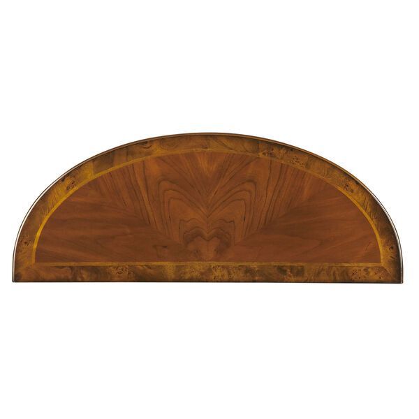 Butler Specialty Company Hampton Olive Ash Burl Demilune Console Table ... with regard to Hampton Demilune Console Table - Brown