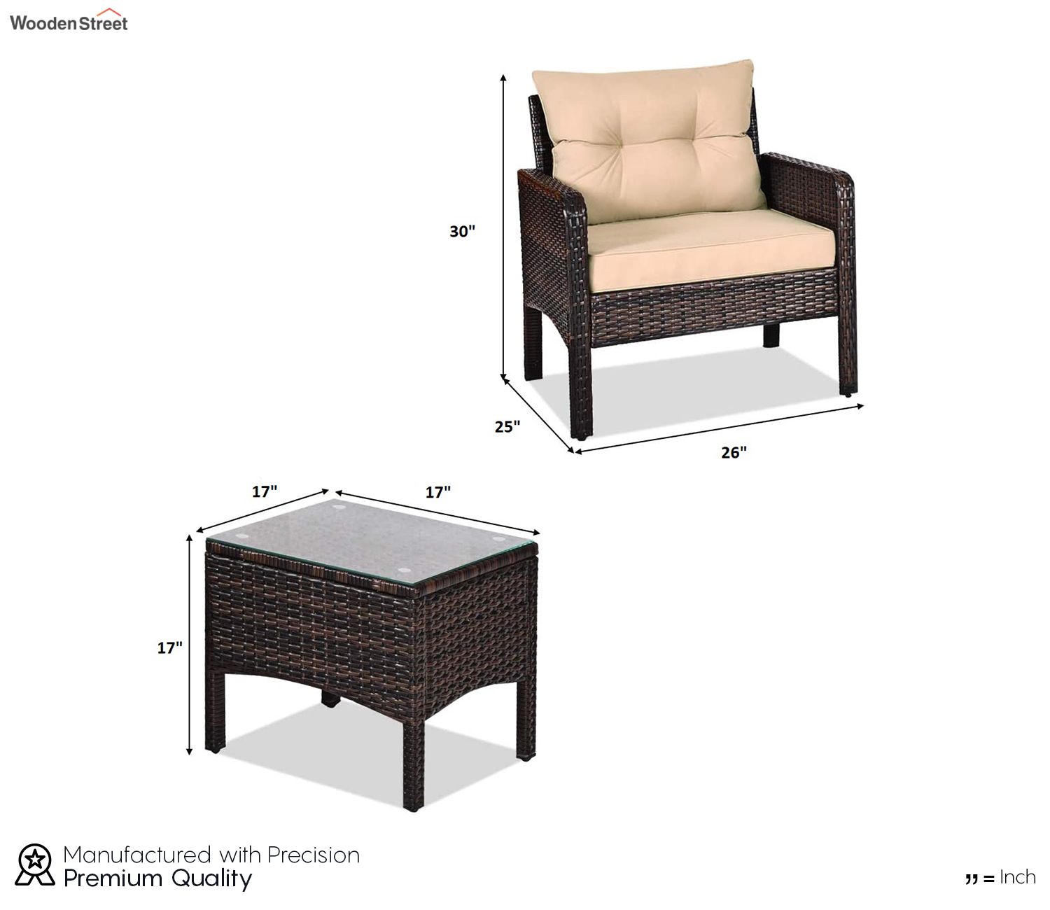 Buy Dark Brown Rattan And Wicker 2 Seater Set With Table Set At 43% Off ... with 28Sq Brown Table Set W/Rattan