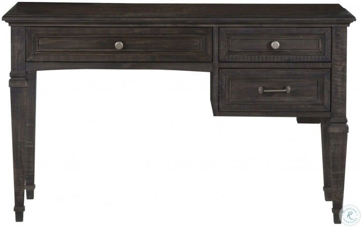 Calistoga Weathered Charcoal Desk From Magnussen Home | Coleman Furniture with regard to How the Weathered Charcoal Finish Enhances the Magnussen Garrett Console Table