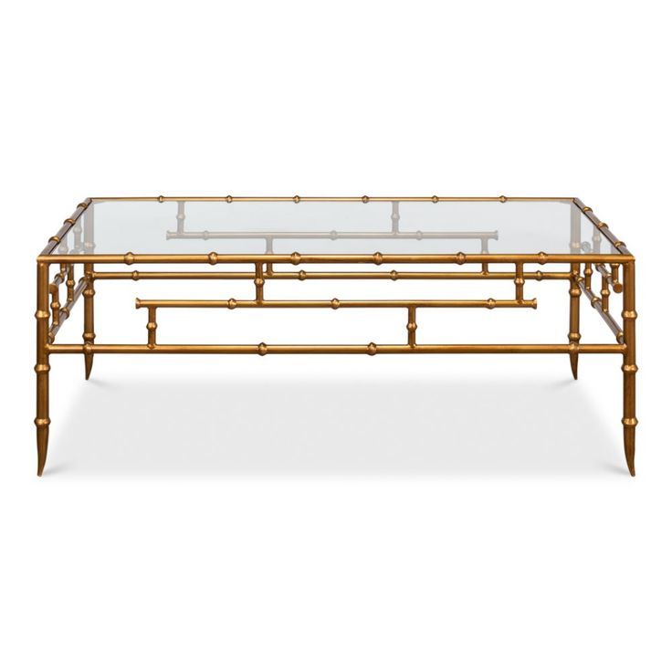 Coffee Table - Bamboo Styled Iron | Metal Coffee Table, Coffee Table ... throughout Petal Finished Iron Metal Coffee Table, Silver, 4 Piece