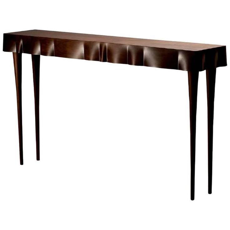 Contemporary Console Table In Solid Walnut | Contemporary Console Table ... pertaining to Cristiane Modern Contemporary Console Table, Walnut Effect