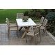 Cordelia 7-Piece Ivory Composite And Eucalyptus Wash Dining Set - Bed ... within Understanding the Natural Beauty of Composite, Wicker, and Eucalyptus