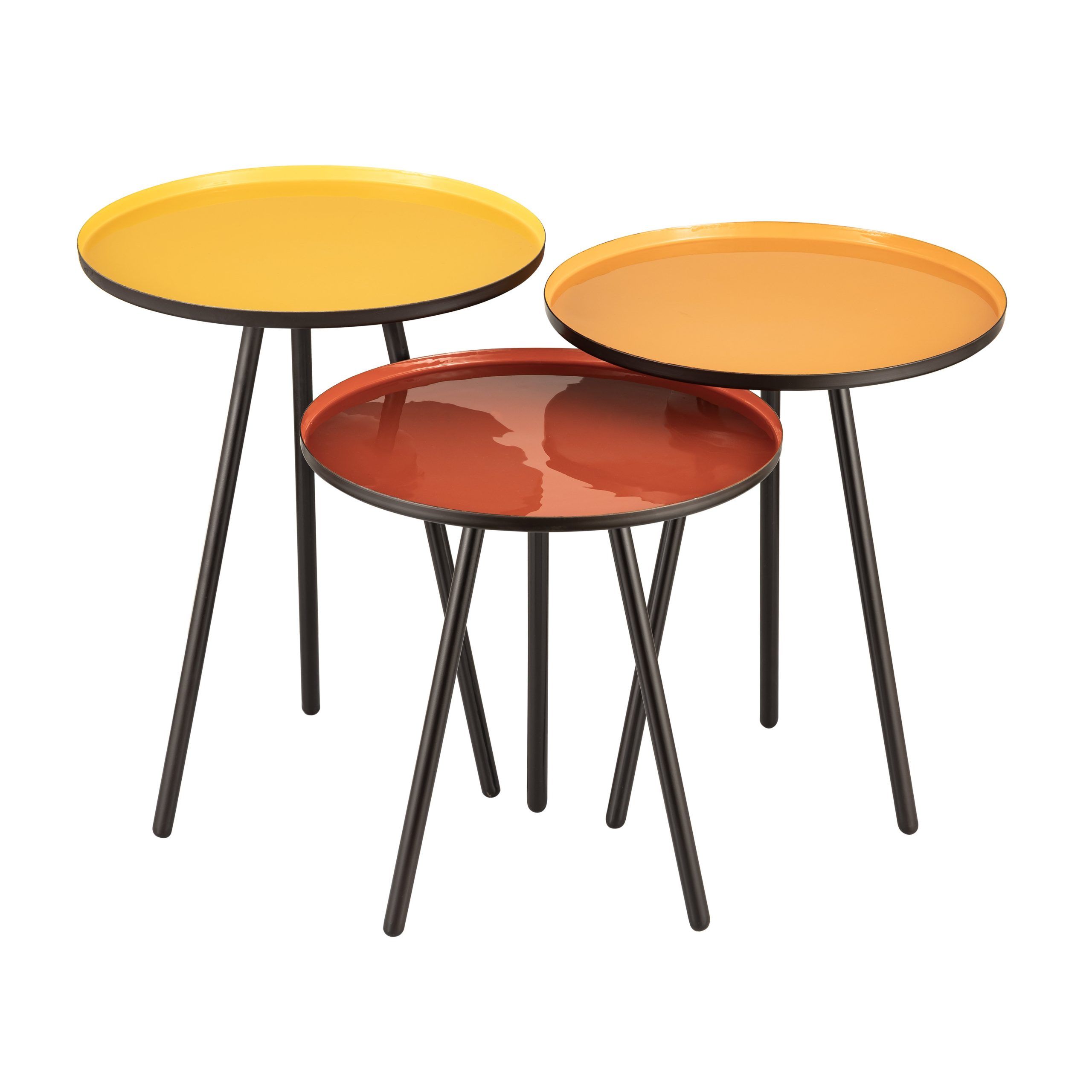 Corrigan Studio® Gregg Accent Tables - Set Of 3 Blue | Wayfair regarding How Blue Gregg Accent Tables Can Elevate Your Living Space