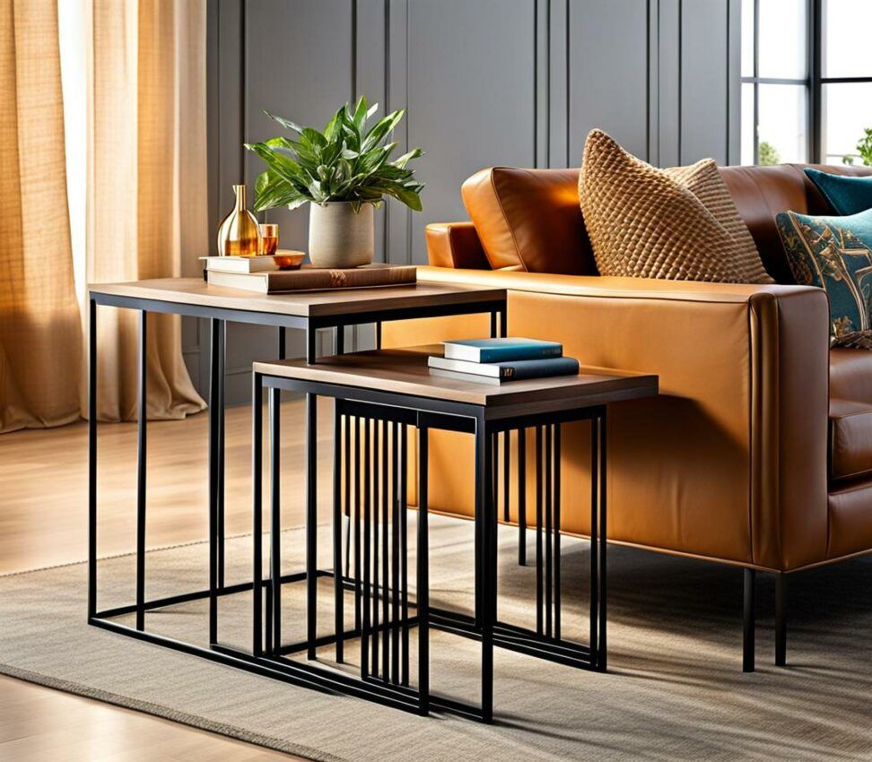 Cozy Up Your Living Room With Stylish Nested Side Tables - Corley Designs within The Art of Styling Nested Mirror Tables for a Contemporary Home