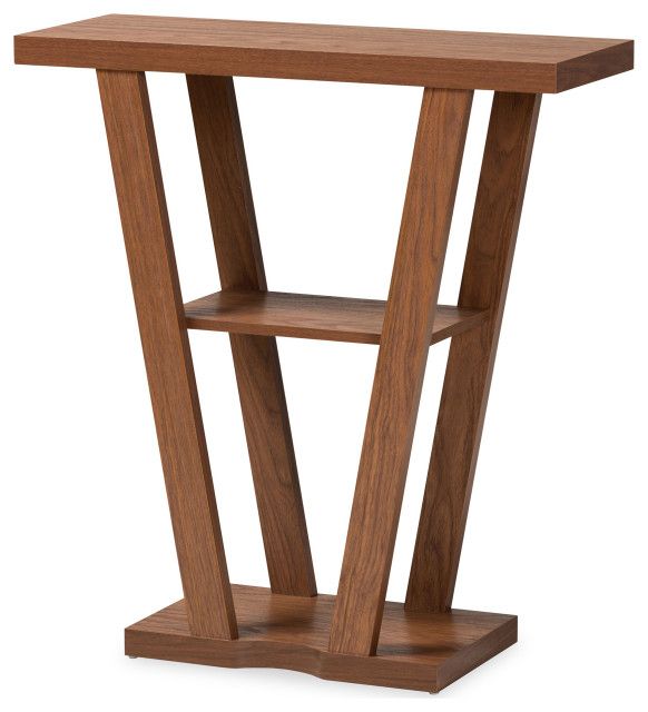 Cristiane Modern Contemporary Console Table - Transitional - Console ... for Cristiane Modern Contemporary Console Table, Walnut Effect