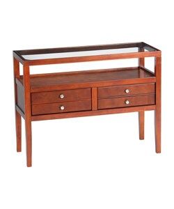 Davenport Cherry 2-Drawer Sofa Table - Bed Bath & Beyond - 2465806 in Beyond the Basics Understanding the Craftsmanship of Davenport Sofa Tables