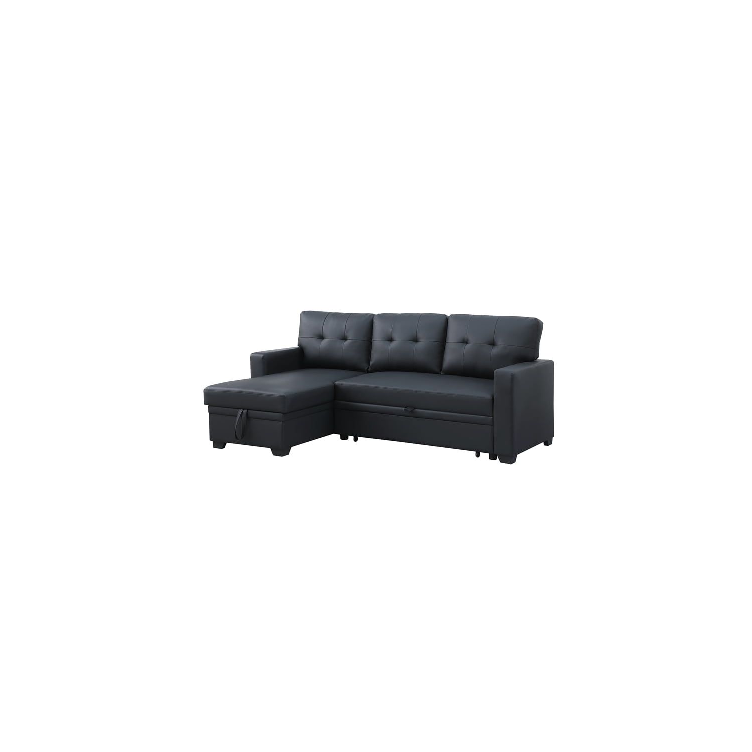 Devion Furniture Polyester Fabric Reversible Sleeper Sectional Sofa ... intended for When Guests Arrive Discover the Functionality of the Devion Sleeper Sofa