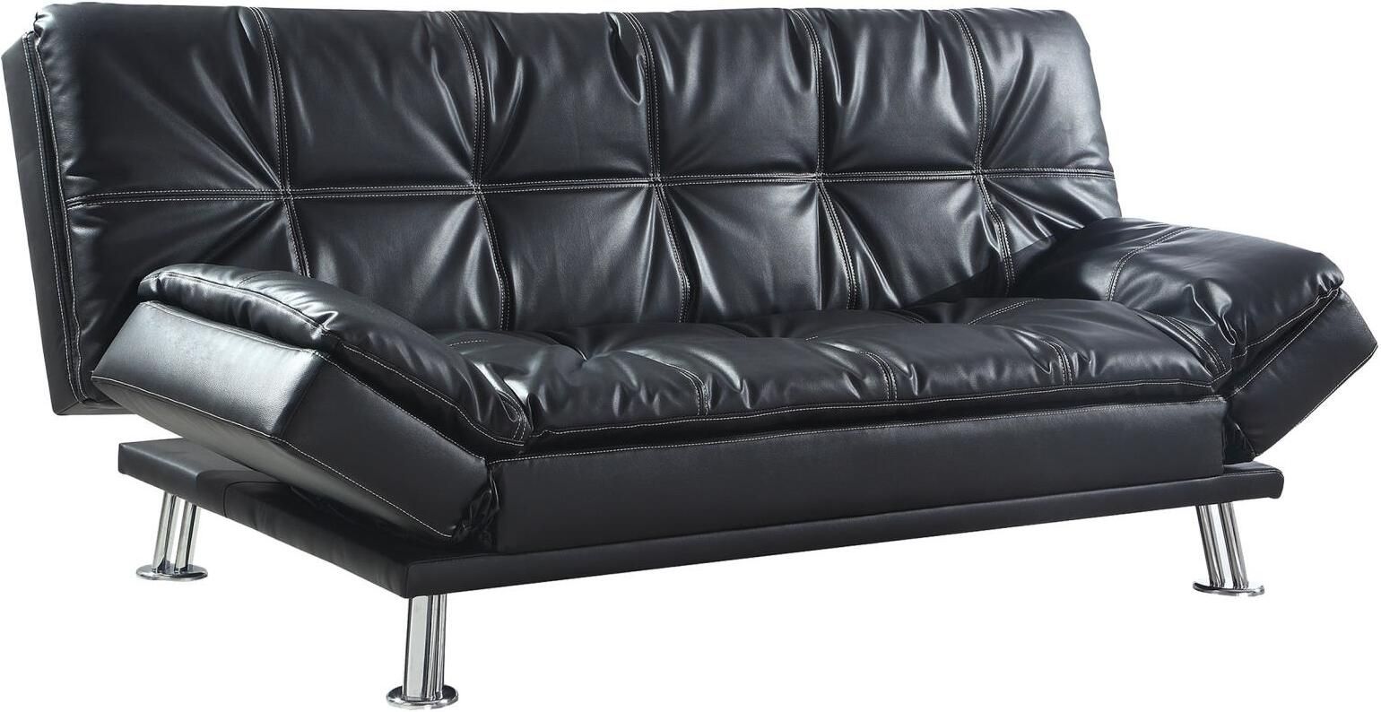 Dilleston Tufted Back Upholstered Sofa Bed Black By Coaster | 1Stopbedrooms with Making the Most of Your Space With a Chic Black Tufted Sofa Bed