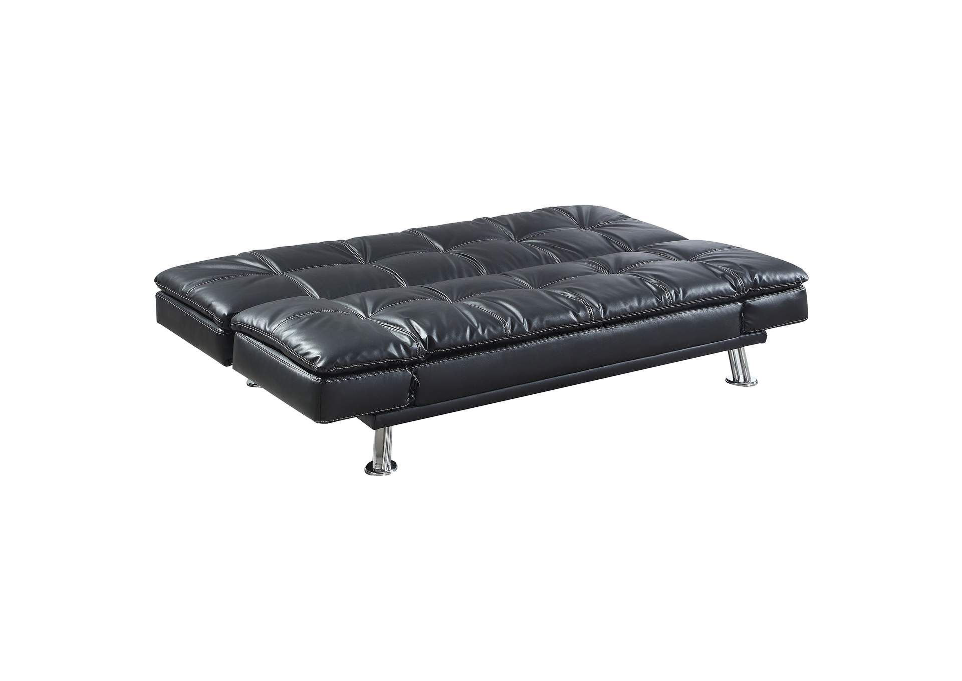 Dilleston Upholstered Tufted Convertible Sofa Bed Black in Making the Most of Your Space With a Chic Black Tufted Sofa Bed