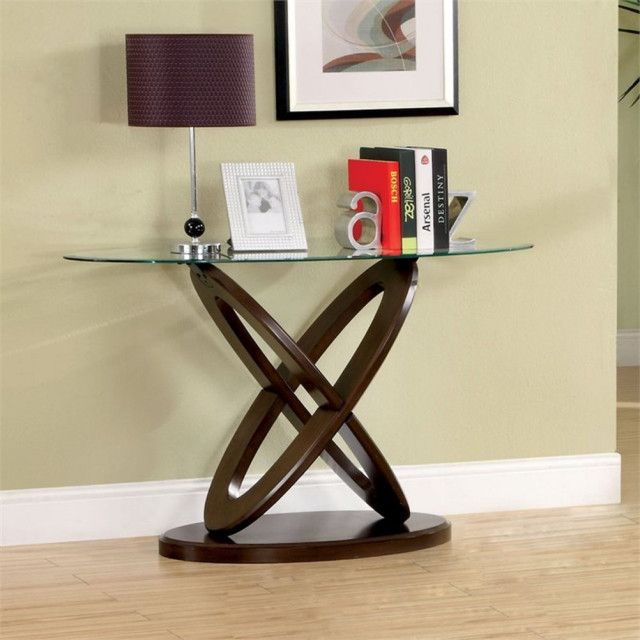 Furniture Of America Darbunic Contemporary Wood Console Table In Dark ... regarding Furniture Of America Darbunic Contemporary Wood Console Table In Dark Walnut