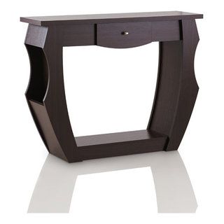 Furniture Of America Trunta Contemporary Wood 1-Drawer Console Table In ... inside Furniture Of America Trunta Contemporary Wood 1-Drawer Console Table In Walnut