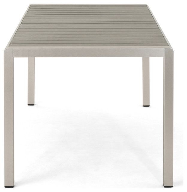 Gdf Studio 7-Piece Coral Outdoor And Wicker Dining Set With Faux Wood ... pertaining to From Patio to Paradise The Versatility of the GDF Studio Coral Outdoor Dining Set