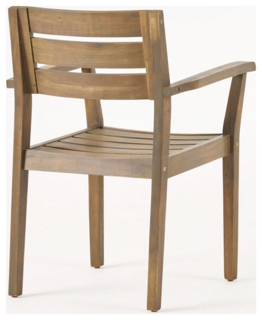 Gdf Studio Avalon Outdoor 6-Seater Rectangular Acacia Wood Dining Set ... pertaining to Maximizing Comfort and Style in Outdoor Entertaining