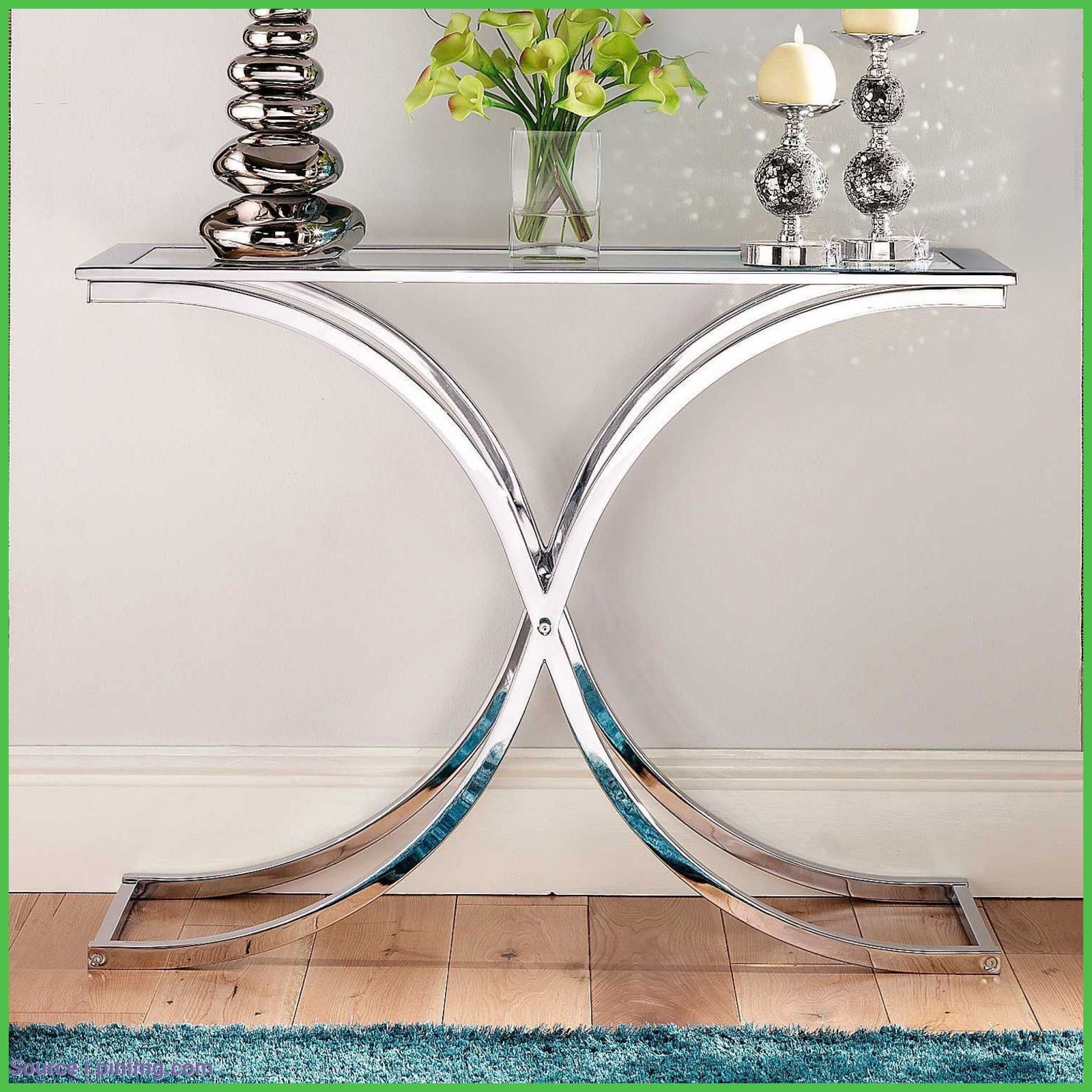 Glass & Chrome Console - Designer Picks & Photos with regard to Ilona Accent Storage, White/Chrome, Console Table