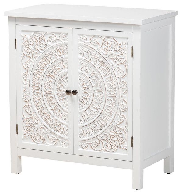 Ilona Accent Storage - Transitional - Accent Chests And Cabinets - By ... with Styling Your Home the Ilona White/Chrome Console Table Way