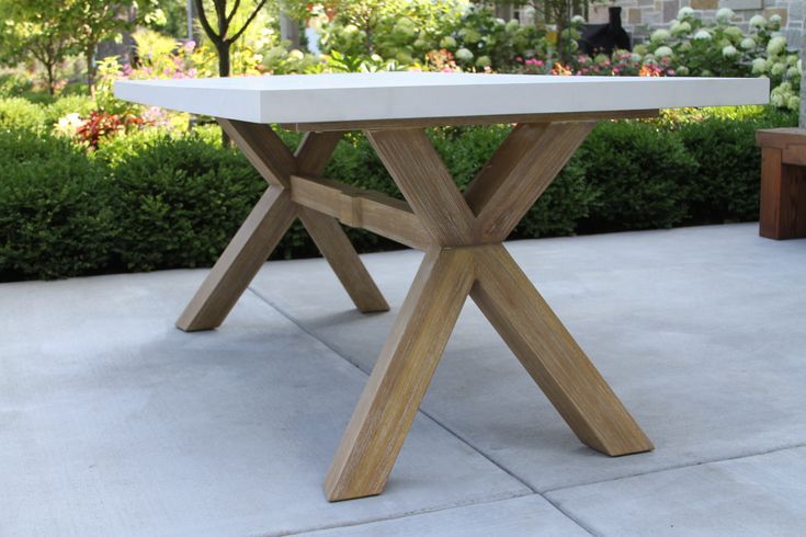 Ivory Composite &amp;amp; Eucalyptus Wash Dining Table | Outdoor Dining Set ... within 3-Piece Ivory Composite And Eucalyptus Wash Picnic Dining Set
