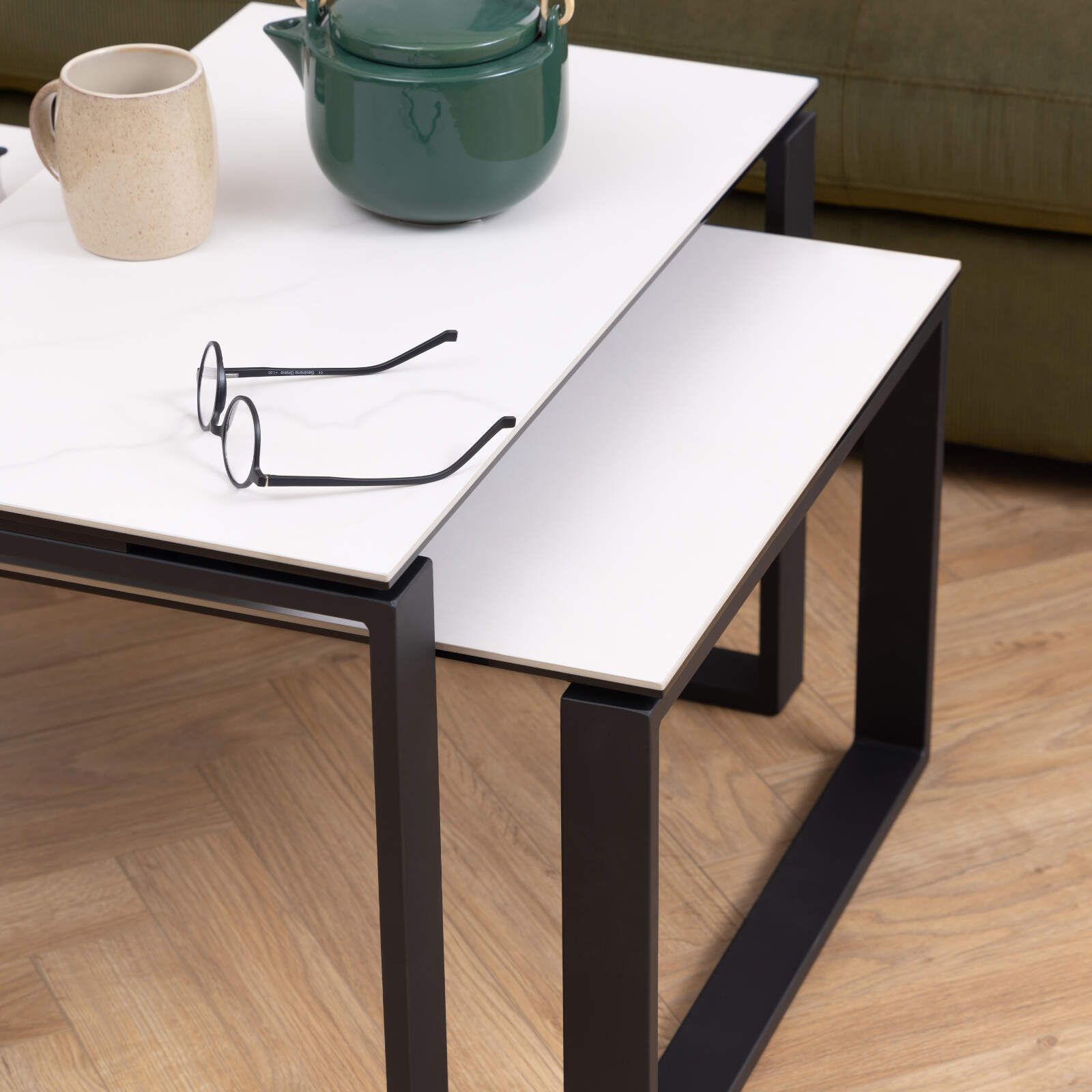 Katrine Ceramic Coffee Table Set With Marble Effect Top - Home Supplier with From Concept to Comfort The Modrest Schiff Marble Coffee Table Story