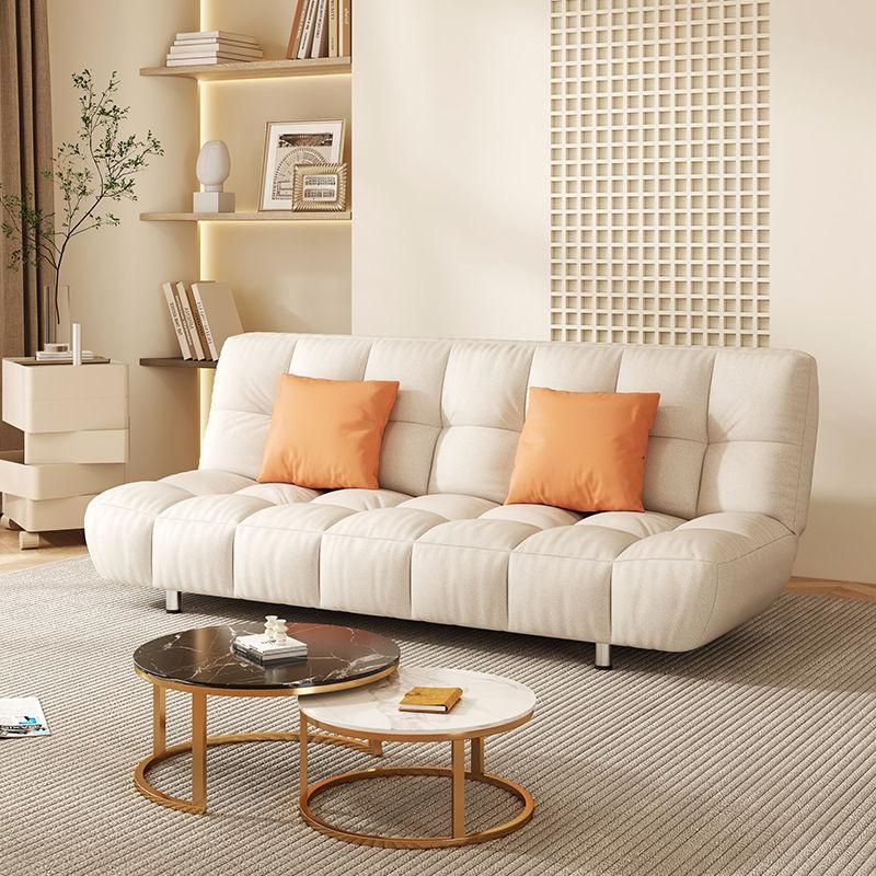 Luxury Foldable Sofa Bed Technology Cloth Sofa Bed | Shopee Singapore intended for Technology Cloth Sofa Bed, Corduroy Milky White 38.1Х37Х27"