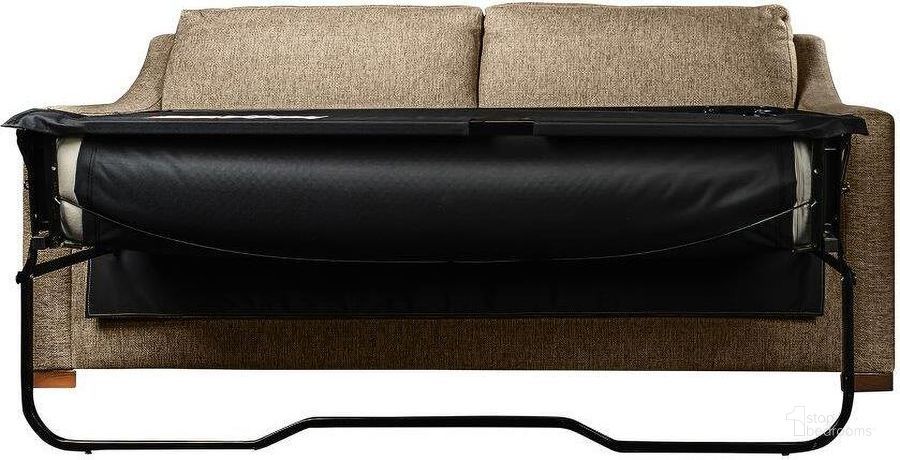 Nativa Interiors Ashley Sleeper Sofa 80 Inch Flax With Premium Memory ... pertaining to Ashley Sleeper Sofa 80", Brown, Premium Memory Foam Mattress