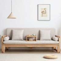 North American Solid Wood Multifunctional Storage Sleeper Sofa ... intended for North American Solid Wood Multifunctional Storage Sleeper Sofa, Storage Type Log Linen Gray 82.7X33.7 - 52.6X34.7