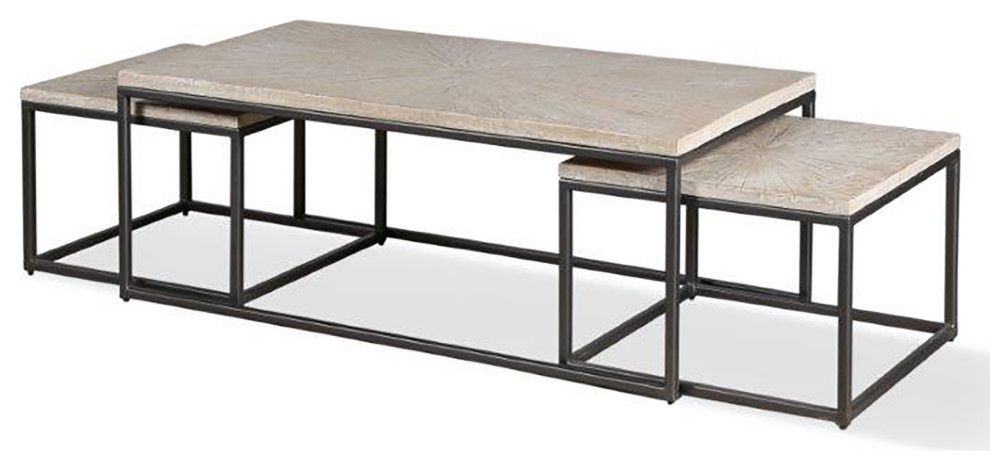 Parker House Crossings Monaco Rectangular Nesting Cocktail Table ... with Parker House Crossings Monaco Rectangular Nesting Cocktail Table