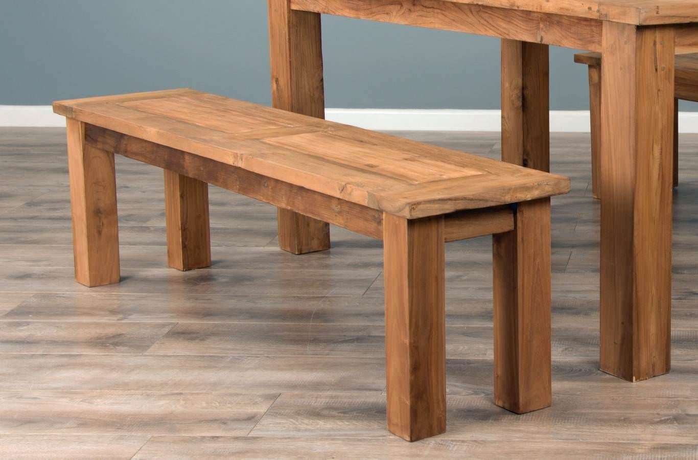 Reclaimed Teak Backless Mexico Dining Bench - Sustainable Furniture with regard to Transforming Your Patio Beyond the Basics with a Teak Cannes Dining Set