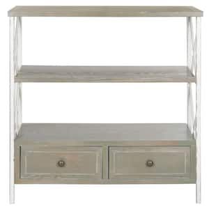 Safavieh Aiden 43 In. 3-Drawer Gray Wood Console Table Amh6502B - The ... with regard to Unlocking the Potential of Your Aiden 3 Drawer Console Table Amh6502B