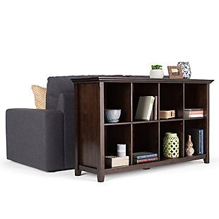 Simpli Home Amherst 8 Cube Storage Sofa Table | Ashley with regard to Unlocking the Potential of Your Living Room with the Amherst 8 Cube Storage Table