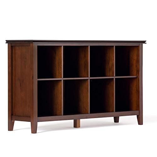 Simplihome Artisan Solid Wood 57 Inch Wide Transitional Modern 8 Cube ... with Unlocking the Potential of Your Living Room with the Amherst 8 Cube Storage Table