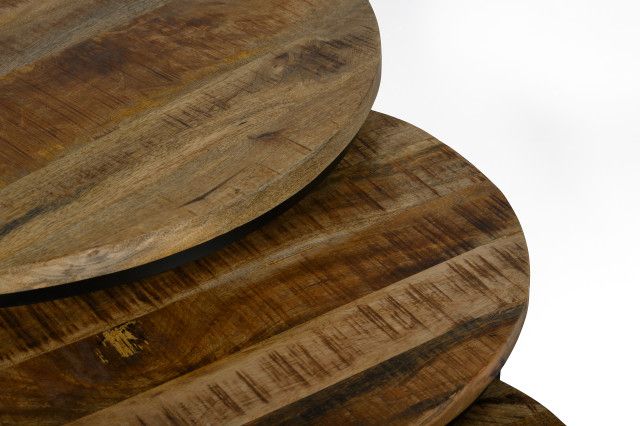 Troika Nesting Table Set Of 3 - Industrial - Coffee Table Sets - By ... inside The Enduring Appeal and Practicality of the Troika Nesting Table Set of 3