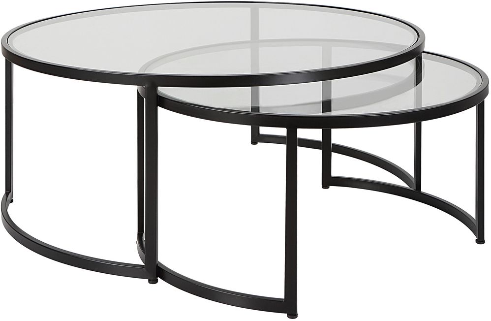 Uttermost Rhea Black Nesting Coffee Tables Set Of 2 | 1Stopbedrooms with regard to Uttermost Rhea Black Nesting Coffee Tables Set Of 2