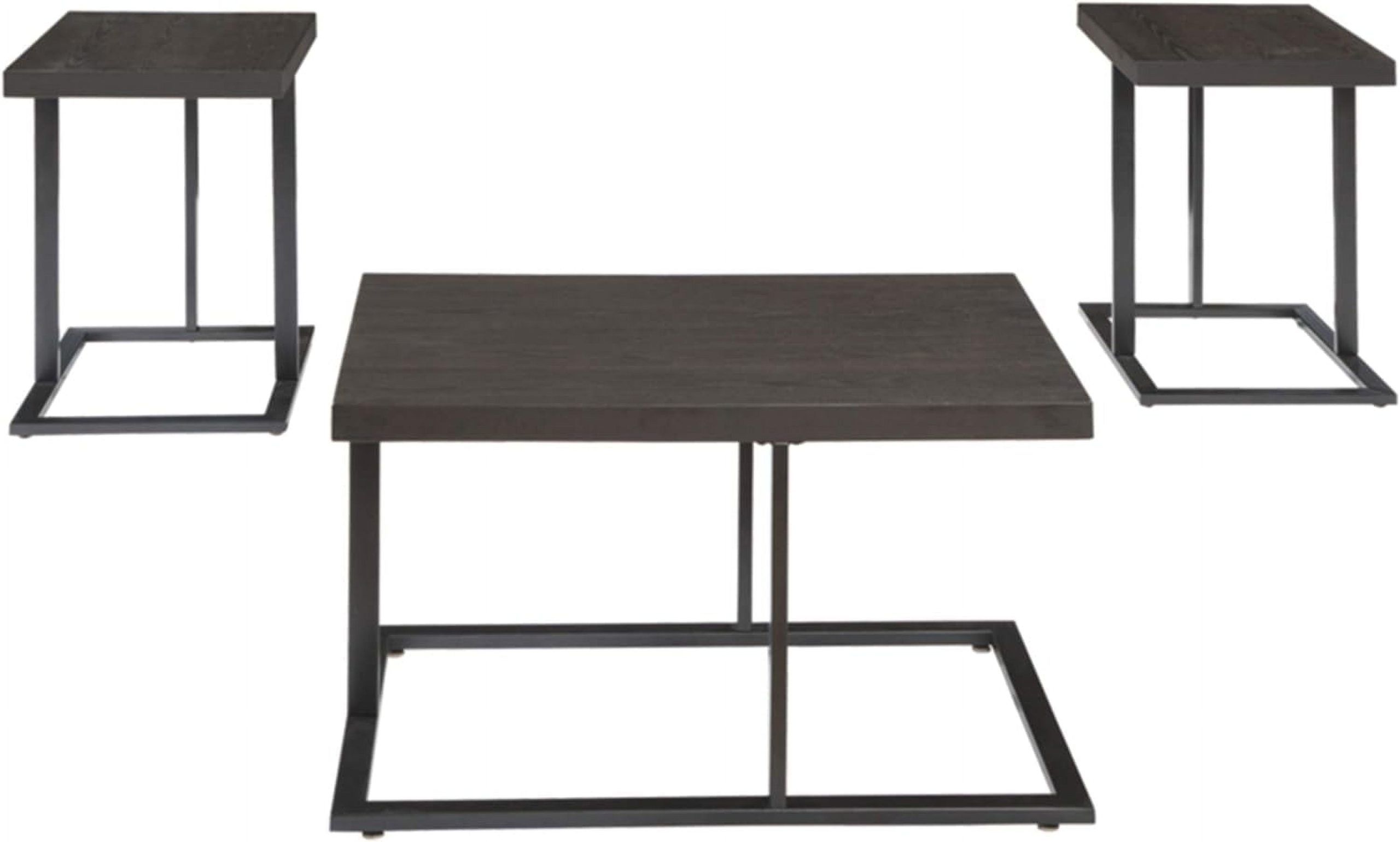 Wagee Airdon Urban 3-Piece Occasional Table Set, Includes Coffee Table ... in Elevate Your Living Space with the Airdon Bronze Coffee and End Table Set