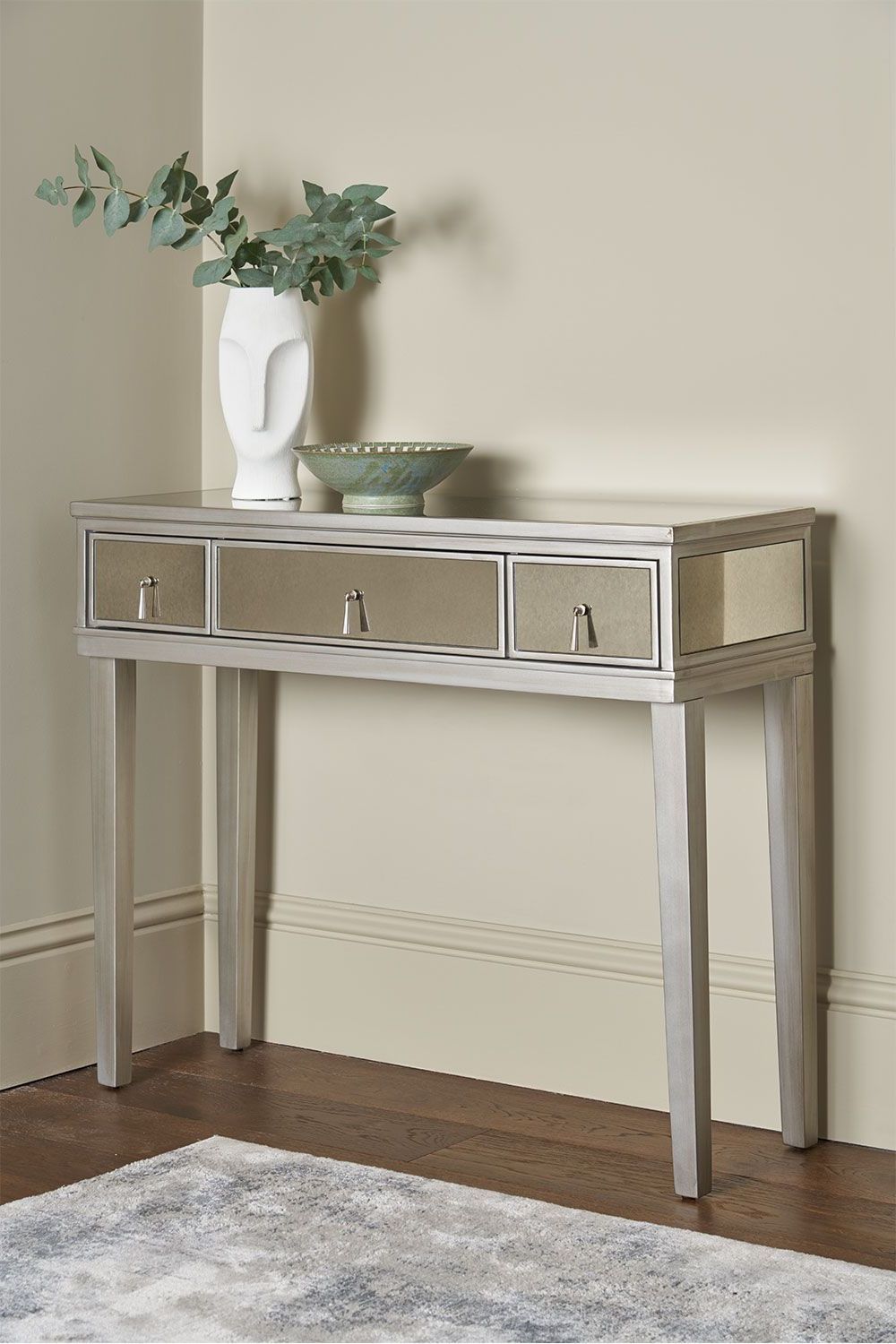 10 The Best Metallic Silver Console Tables with regard to Elmore Console Table, Silver