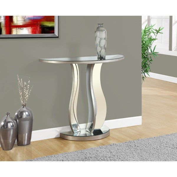 20 Best Metallic Silver Console Tables pertaining to Elmore Console Table, Silver