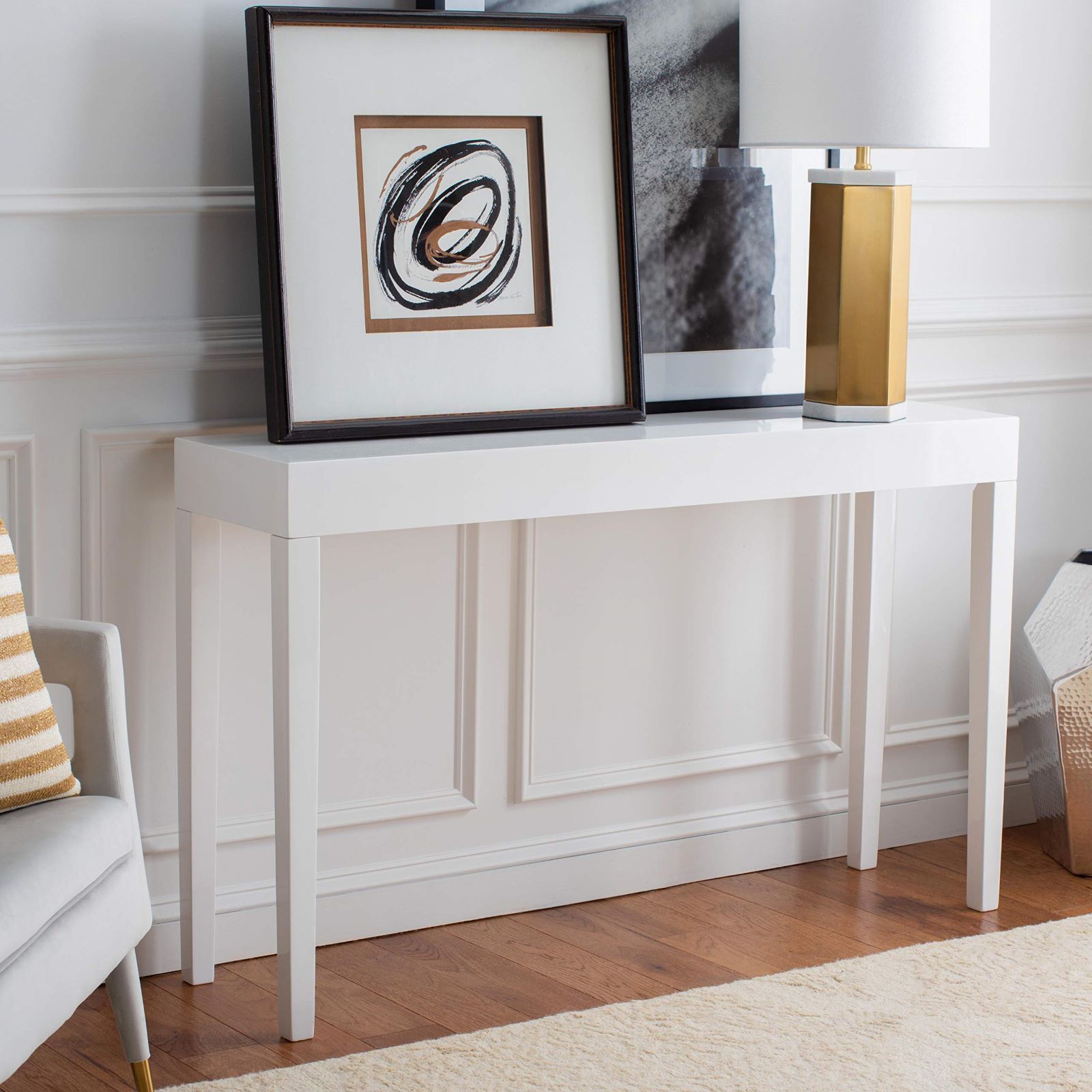8 Best White Console Table For 2024 | Storables with Mastering the placement of Talia White Console Table in any room