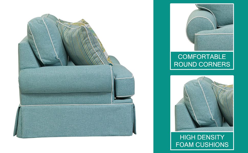 Amazon.com: American Furniture Classics 8-010-S275A Coastal Aqua Series ... with regard to How the Coastal Aqua Series Sleeper Sofa Combines Comfort and Coastal Design