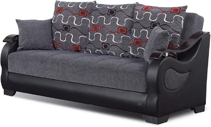 Amazon.com: Beyan Signature Empire Furniture Usa Sb-Arizona Arizona ... inside Beyan Signature Arizona 86&amp;quot; Chenille Convertible Sleeper Sofa In Smoky Gray